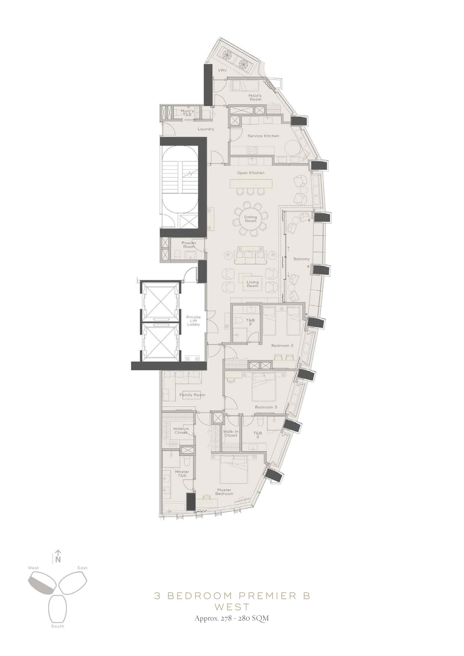 3BR Premier B West